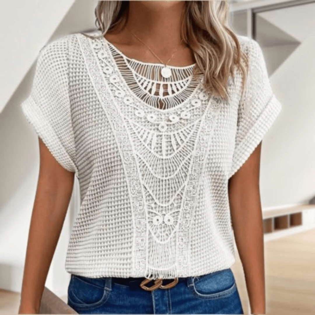 Aina - Blouse élégante style Ibiza