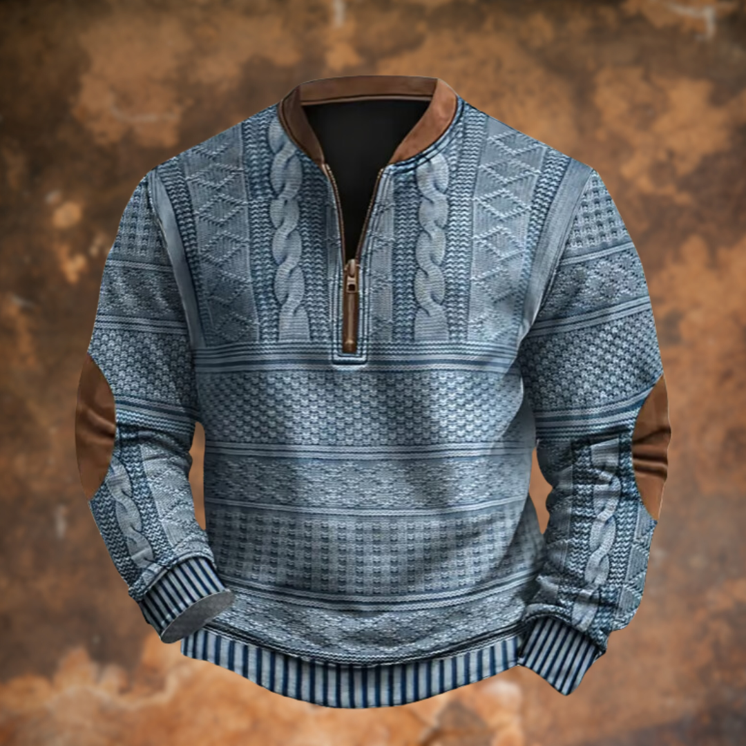 Anthony™ - Men's Half Zip Knit Sweater 