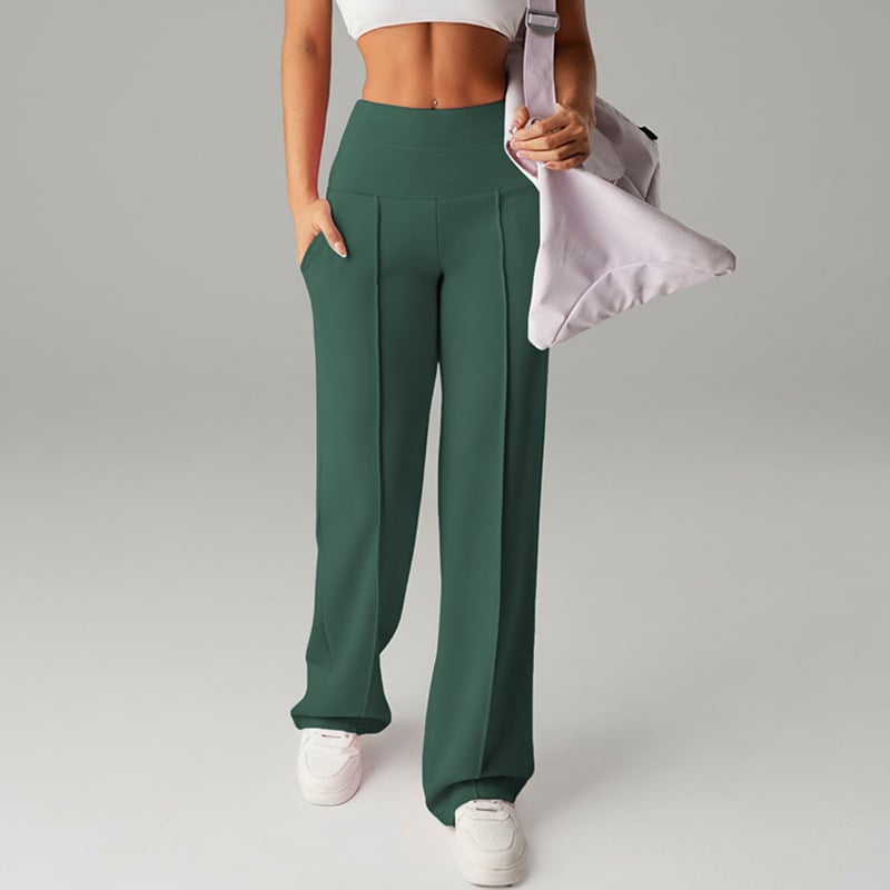 Niselle - Pantalon Femme Uni à Jambes Droites