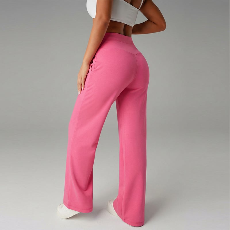Niselle - Pantalon Femme Uni à Jambes Droites